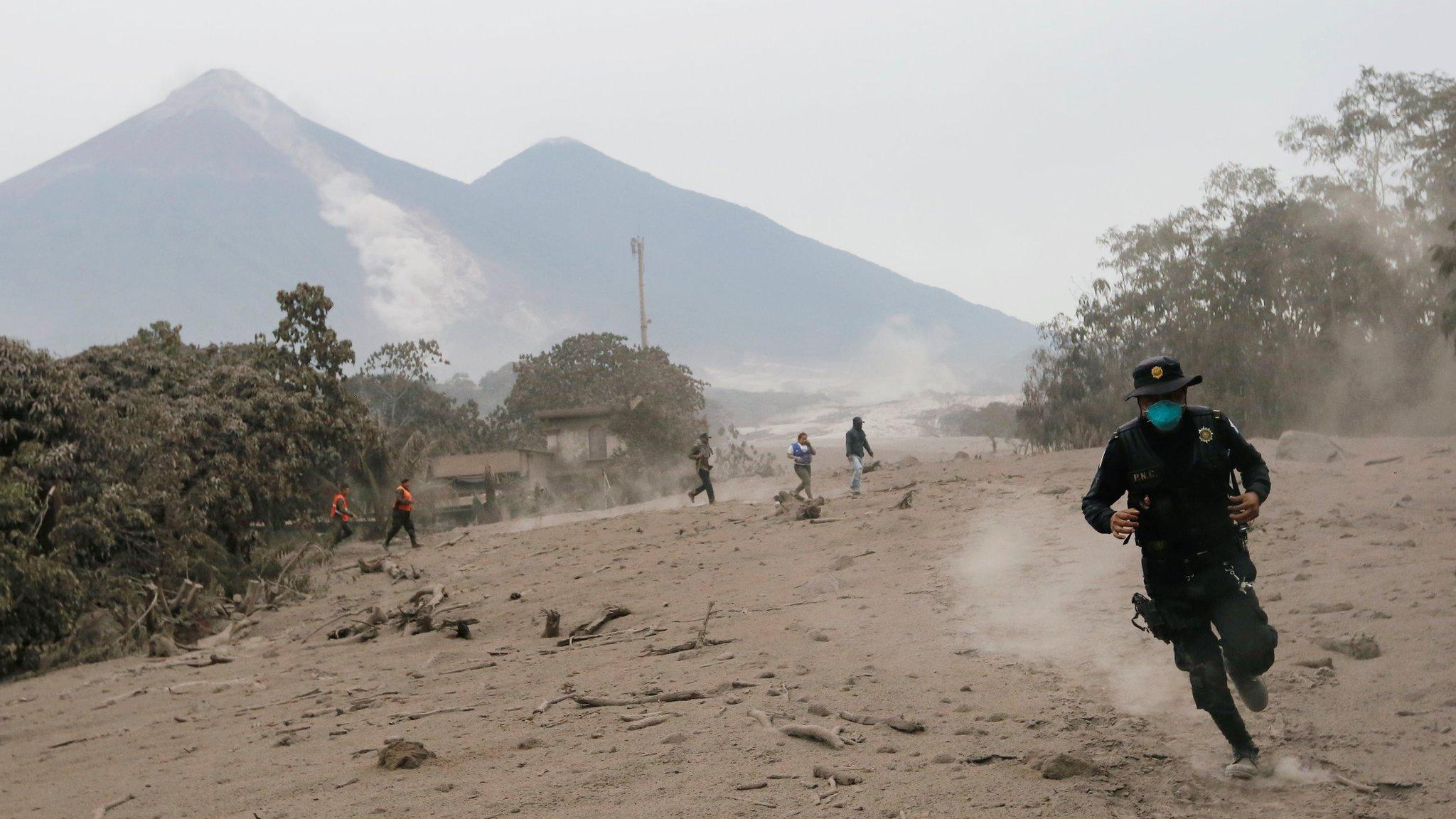 Guatemala’s Fuego Volcano Erupts, Sending Lava into the Air