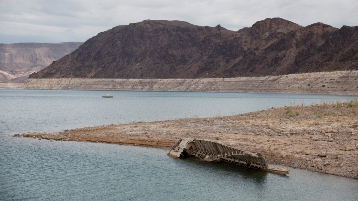 Skeletons Surface at Lake Mead as Drought Lowers Reservoir Levels