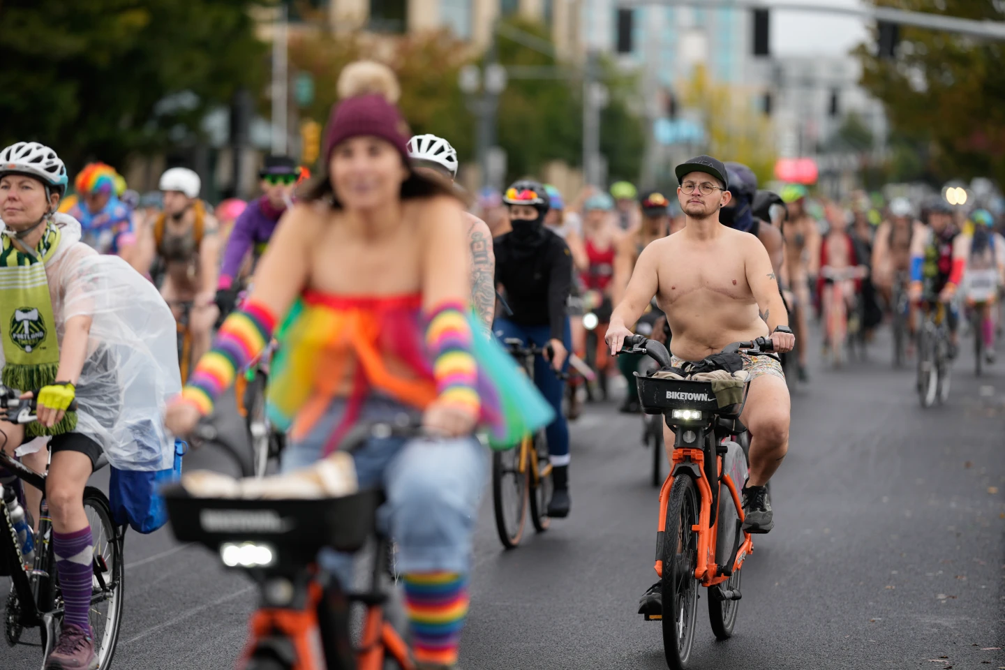 Naked Protest in Portland: Cyclists Take to Streets Against Federal Troops