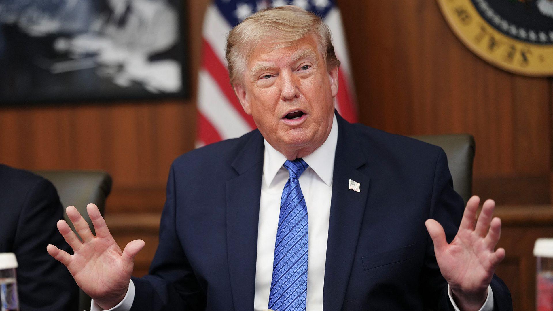 Trump Pushes Back Against Claims of U.S. Weapon Shortage Amid Middle East Conflict