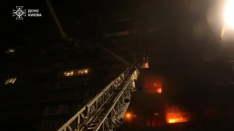 Devastating Strikes Across Kyiv: Power Outages and Casualties