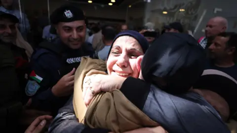 Emotional Reunions as Freed Palestinians Return Home