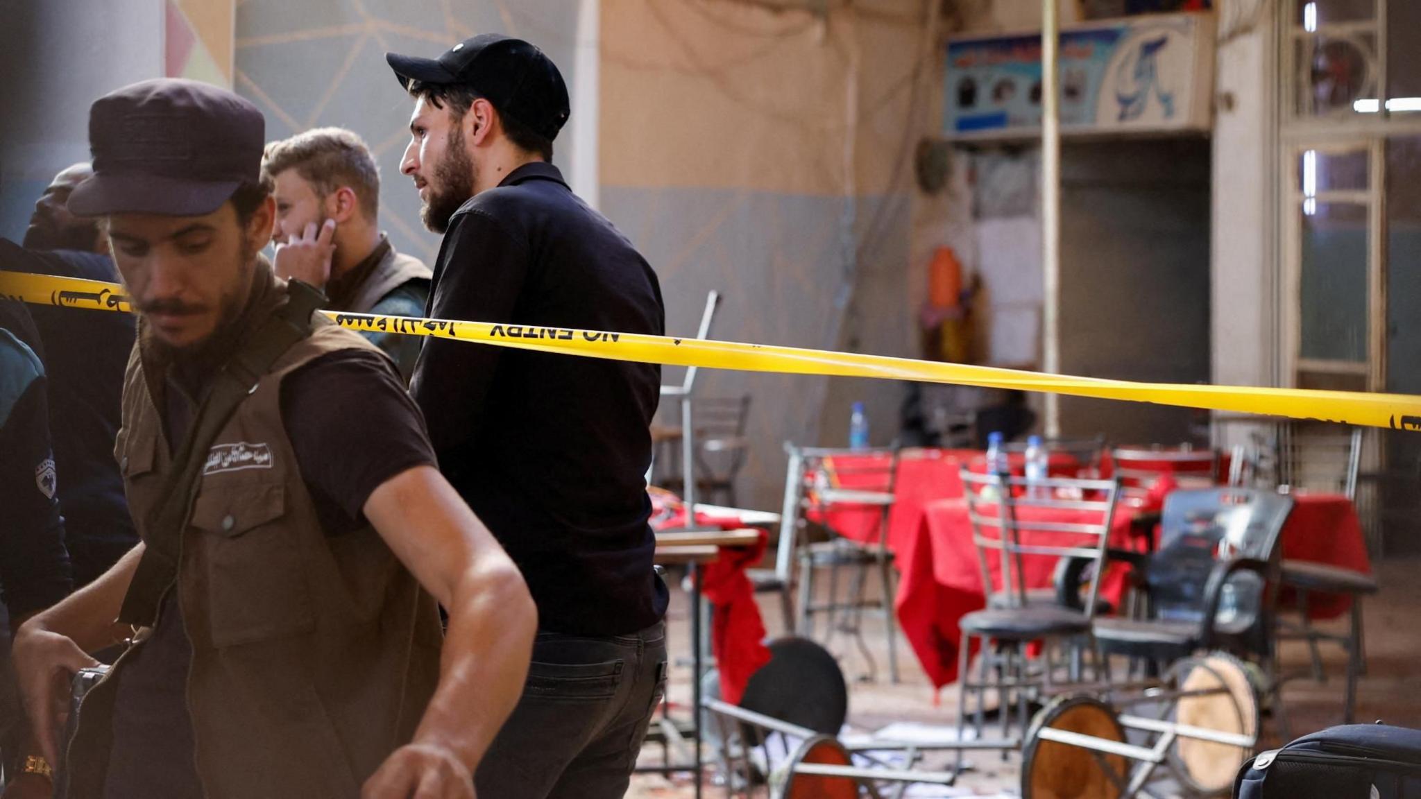 Bomb blast at Damascus cafe kills six