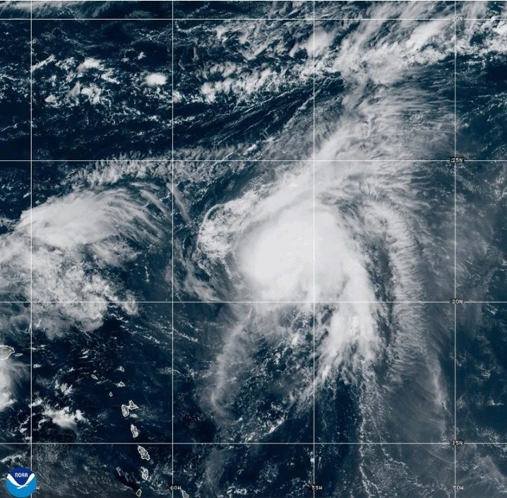 Hurricane Humberto Develops in the Atlantic While Gabrielle Weakens Near the Azores