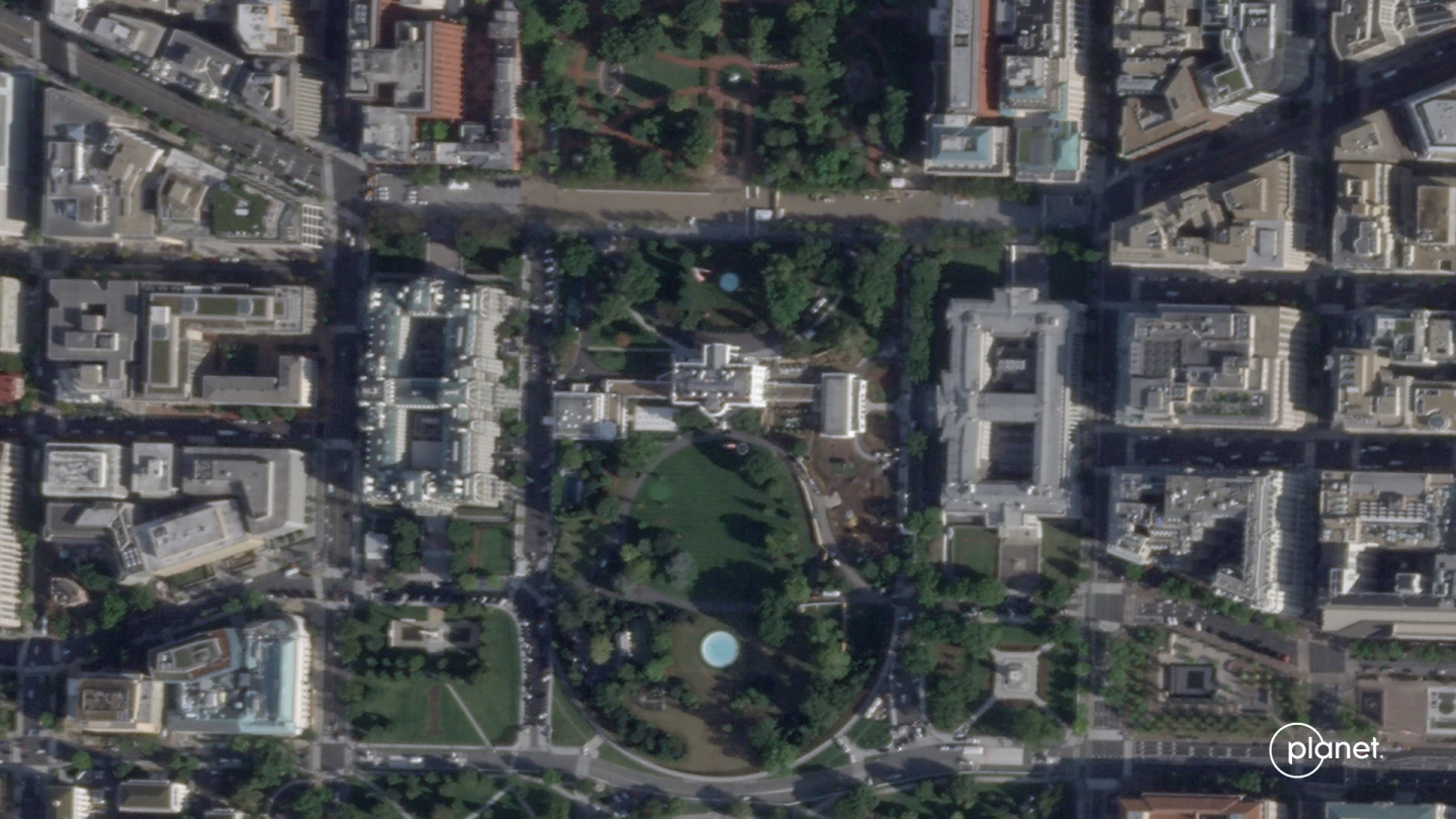 Satellite Images Reveal Major Demolition Work at the White House