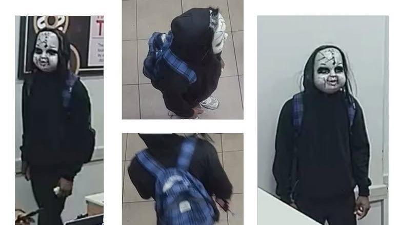 Masked Menace: Philadelphia Police Seek Man Threatening Residents in Creepy Doll Costume